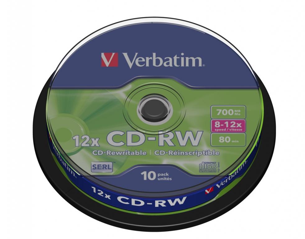 

Verbatim Cd-rw 700MB 12x cake 10 sztuk.