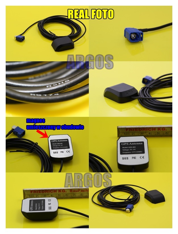 ANTENA GPS FAKRA VW MFD2 MFD3 RNS 300 RNS 310 RNS - Sklep, Opinie, Cena w