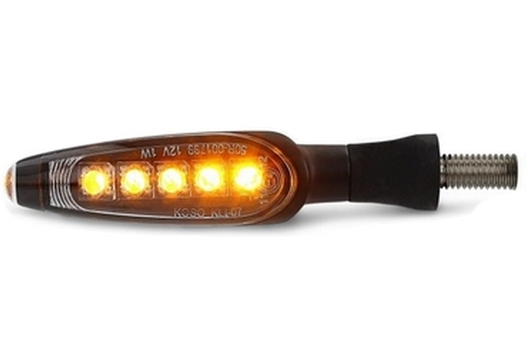 204-130 - Универсальный указатель поворота KOSO M8 черный