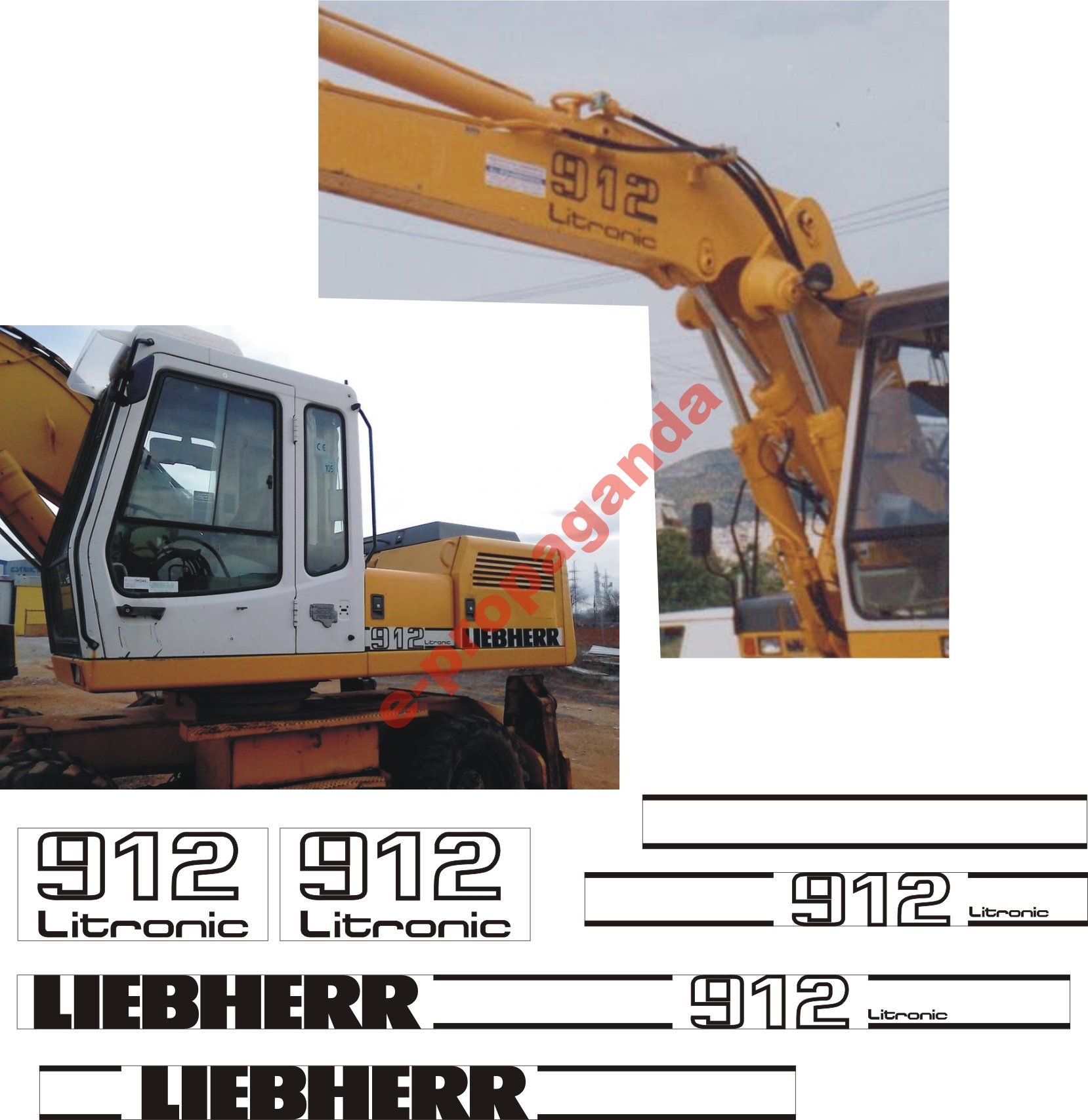 LIEBHERR 912 LITRONIC наклейки наклейка