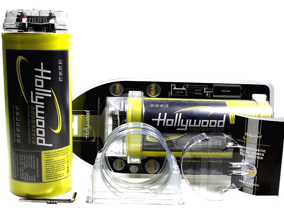 Hollywood HCM-6 Hdft Kondenzátor Car Audio 6F do 2400 W LCD Displej
