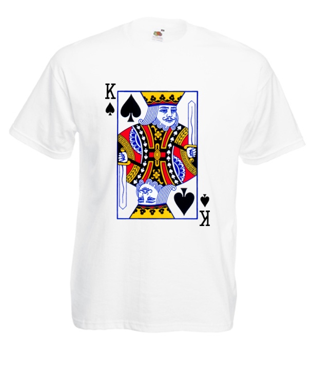 

Kolorowe Koszulki Król Pik Kary Karta Do Gry