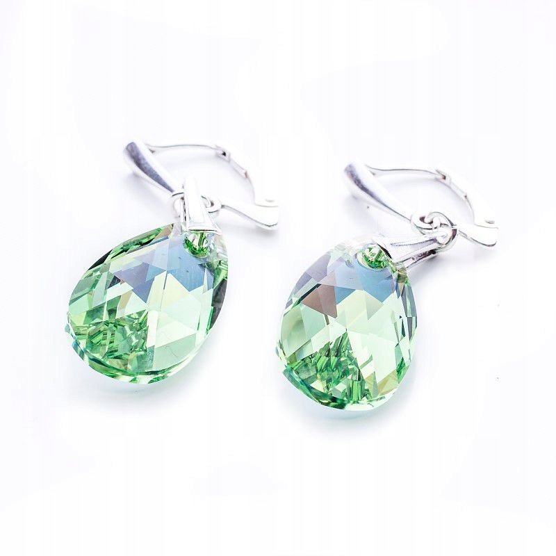 

Srebrne kolczyki z kr. Swarovski Migdały 22mm Per