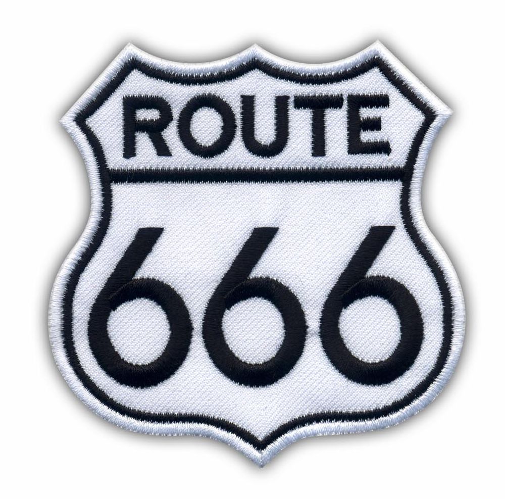 

Naszywka Route 666 to hell, droga do piekła Haft