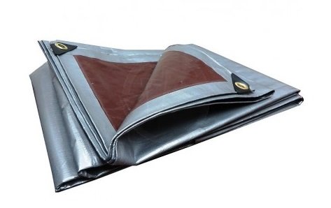 

Plandeka 6x10 Srebrno-brązowa Gruba 10x6m -210g/m2