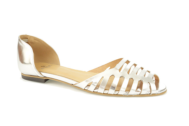 Badura 4326 Stříbrné Ažurové Sandálky vel. 40