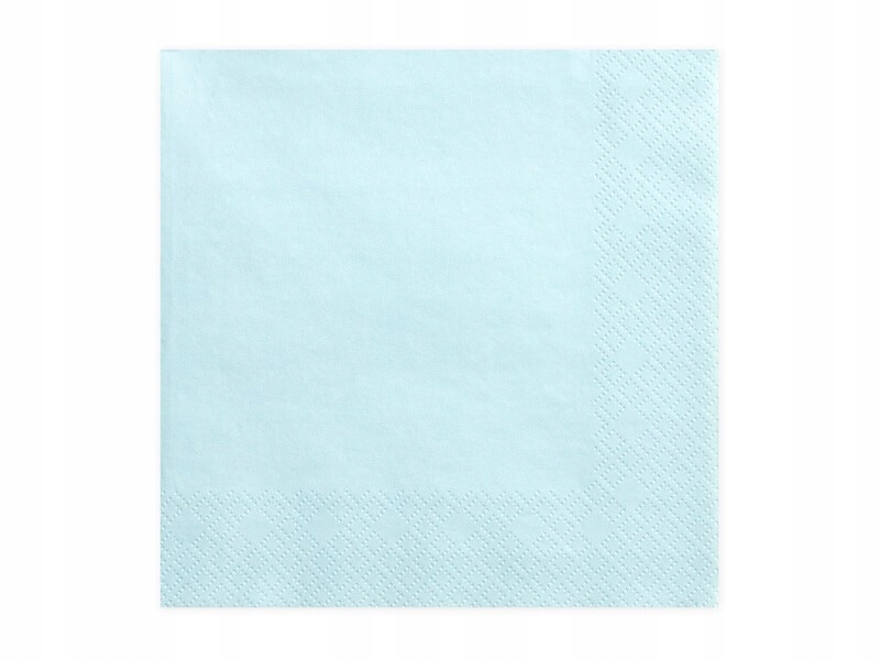 

Serwetki papierowe Jasny błękit 33x33cm 20szt