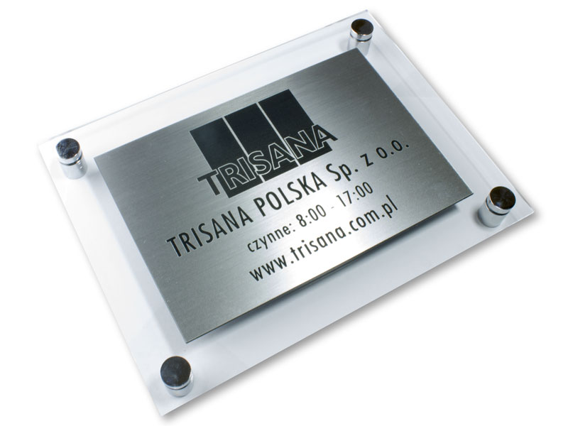 TABLICA INFORMACYJNA SZYLD REKLAMOWY 50x40cm Rodzaj tablicy grawerowane