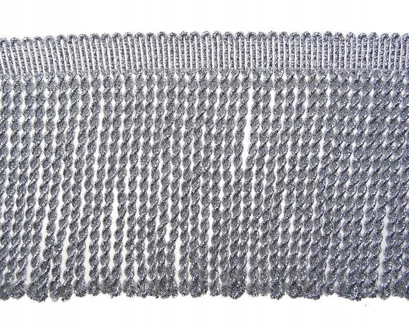 Frędzle Kolor Srebrny DŁ.10cm cena za 1m 12292