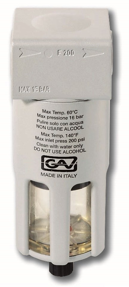 FILTR ODWADNIACZ POWIETRZA DO KOMPRESORA 3/8'' GAV ITALY F-200
