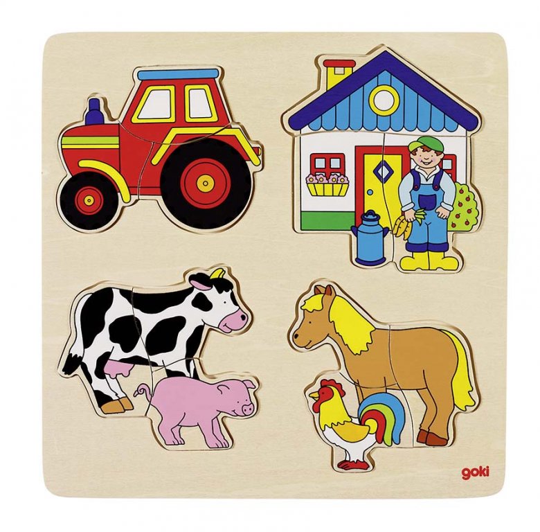 

Puzzle - układanka Gospodarstwo ! Goki