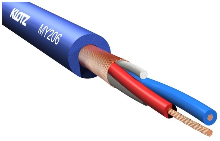 

Klotz MY206 Sw Kabel przewód Mikrofonowy Niebieski