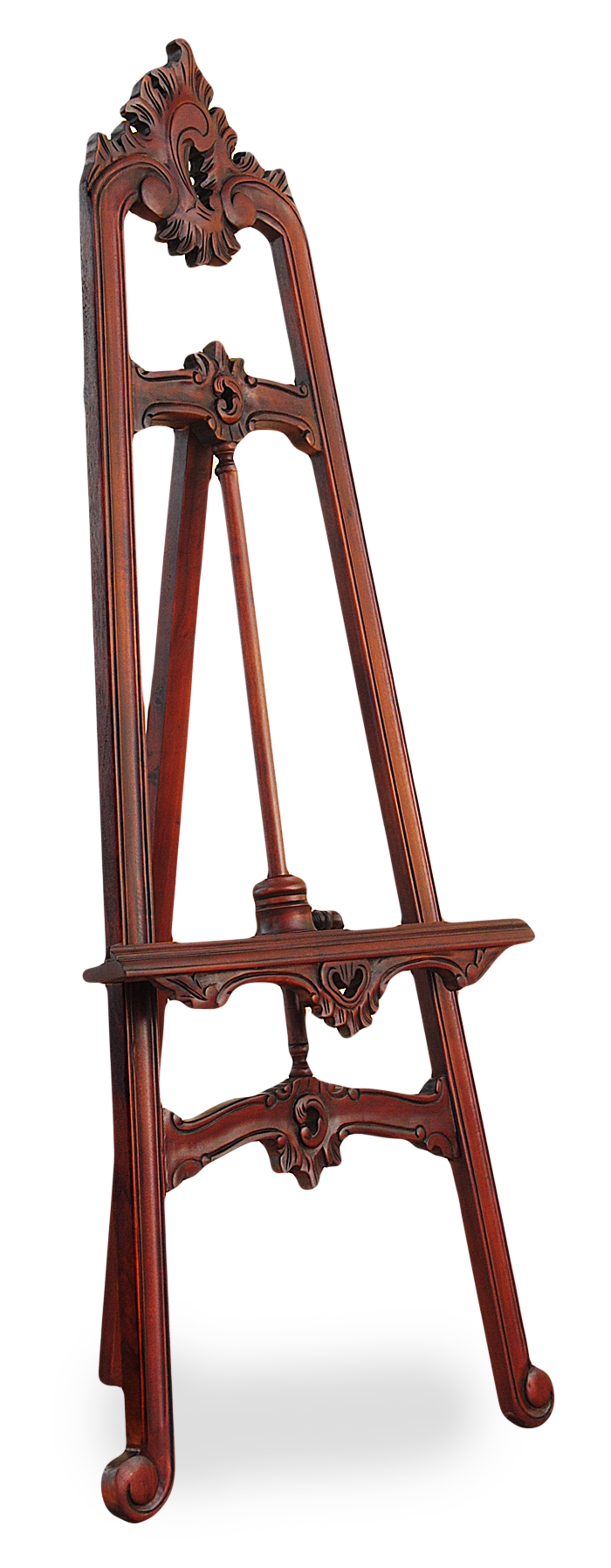 Stylový Malířský Stojan 150 cm mahagon rokoko 78235