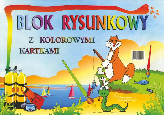 

Blok Rysunkowy A3 Z Kolorowymi Kartkami MIX Kolor