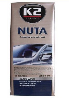 

K2 Nuta Ściereczki Chusteczki Do Mycia Szyb 25 Szt