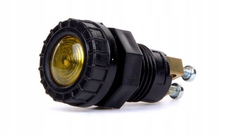 

Kontrolka żółta z żarówką 12V osłona fi 17mm
