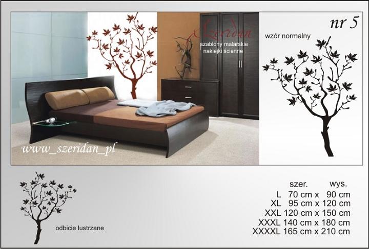 NAKLEJKI Ścienne NA ŚCIANĘ DRZEWA DRZEWO 150cm XXL Długość 150 cm