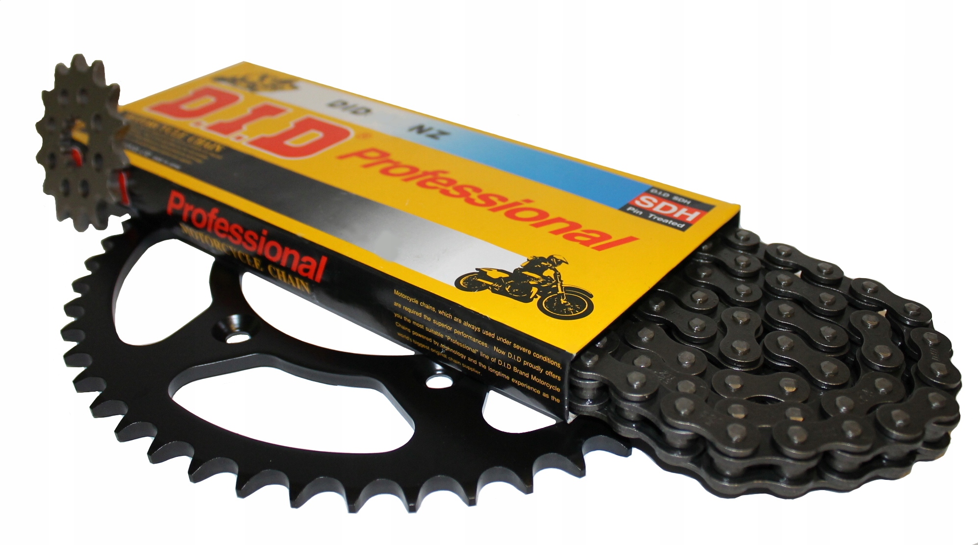 Sada pohonů Yamaha Xt 350 85-99r Ozubení Řetěz S. Zesílení DiD Gold