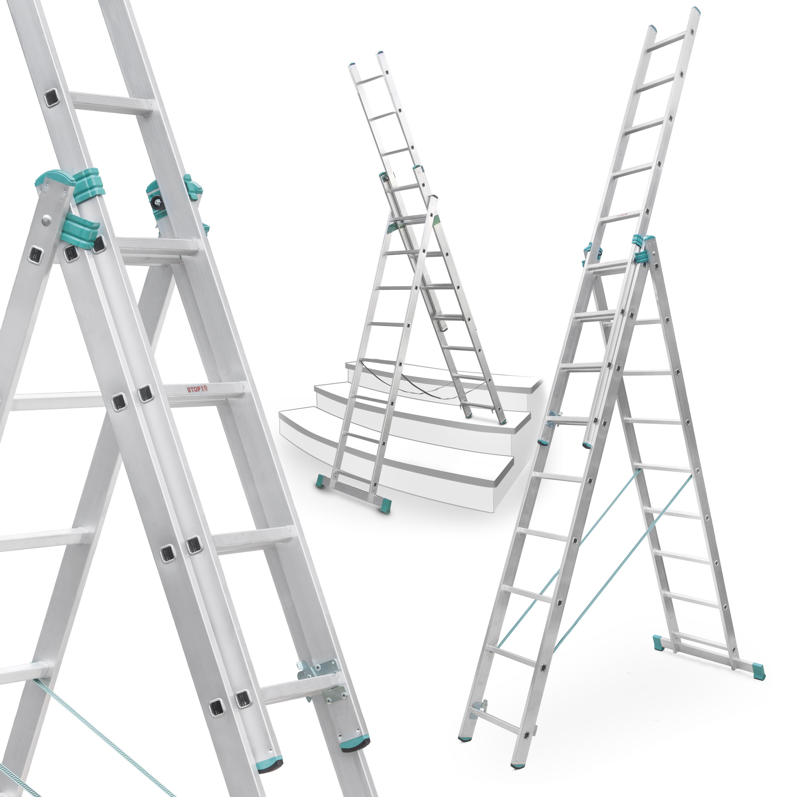 

Drabina aluminiowa 3x7 Na Schody Alve-profi 'M'