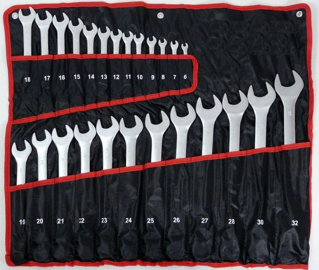 

Klucze Płasko-oczkowe 6-32mm 25szt. Płachta