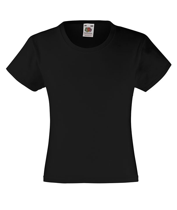 

Fruit of the Loom koszulka t-shirt Girls Blac 9-11