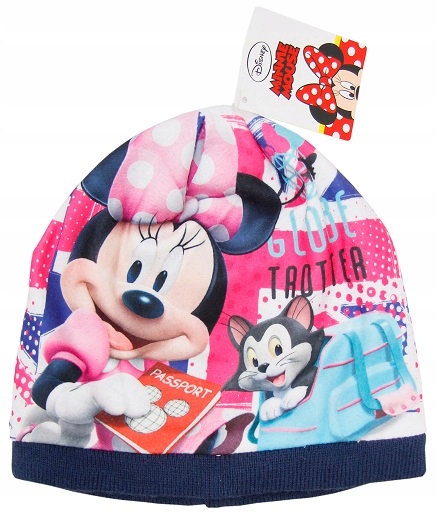 

Kolorowa czapka Minnie Mouse dla dziewczynek *52cm