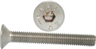 

M6x20 Śruby imbusowe Din 7991 Pg A2 10szt.