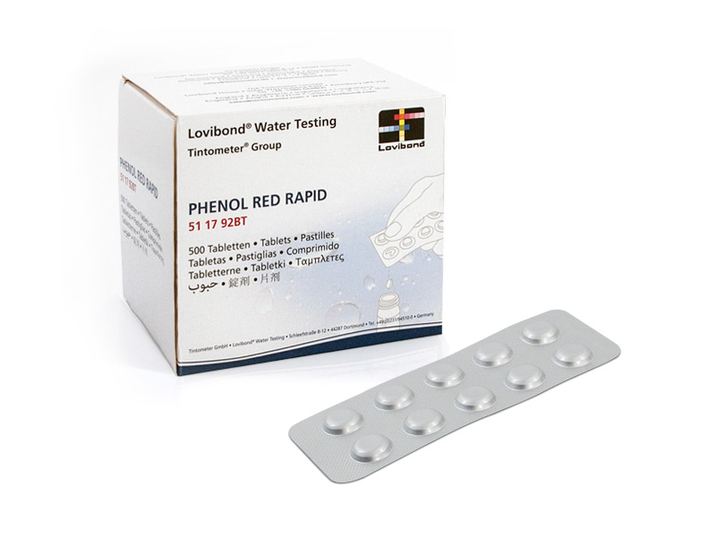 

Tabletki do Testera Pomiaru pH wody Phenol Red x10