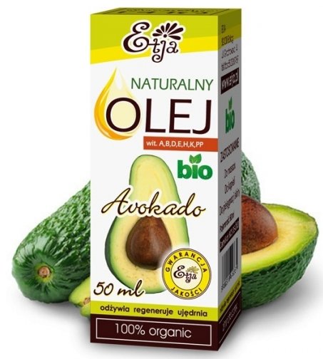 

Etja Naturalny olejek awokado Bio odżywia, nawilża