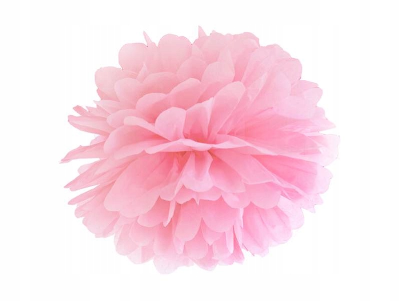 

Pompon bibułowy 25 cm jasnoróżowy