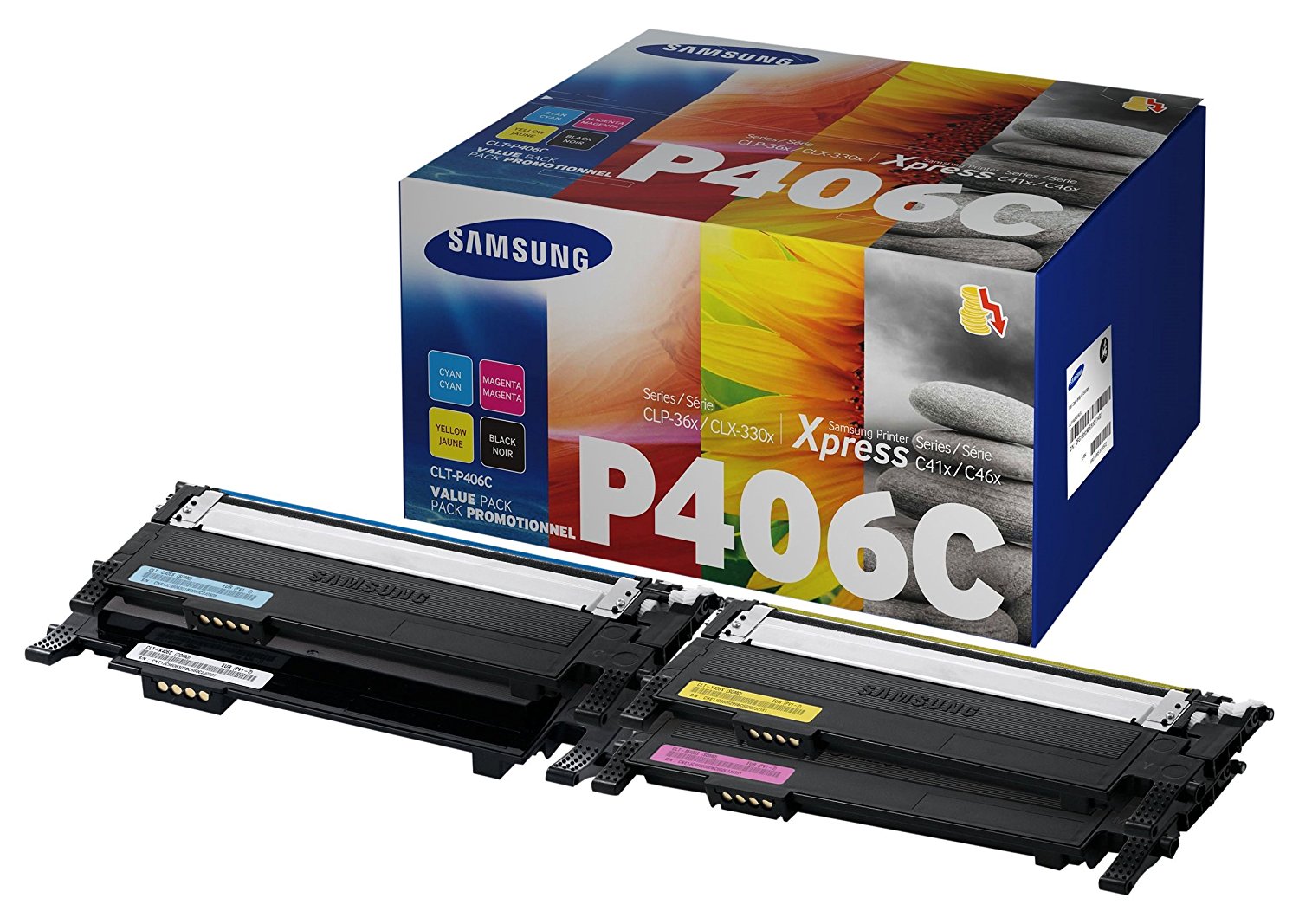 Toner Samsung CLT-P406C/ SU375A čierna, červená