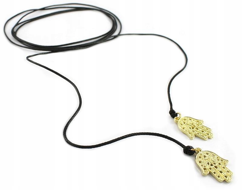 

Naszyjnik Choker Wrap Czarny 200 CM Dłonie Fatimy