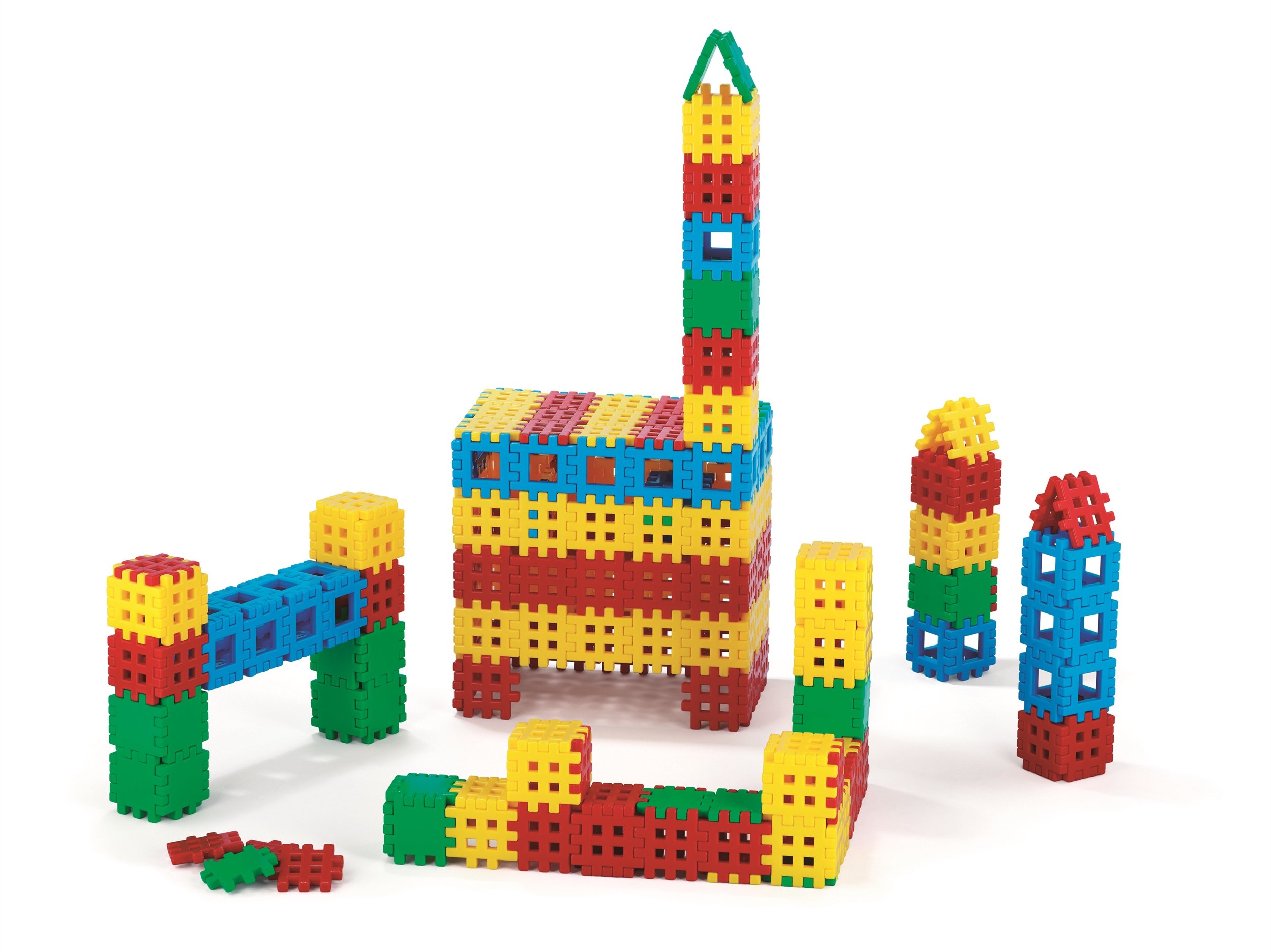 Klocki konstrukcyjne WAFLE 10,5 x10,5cm aż 170 ele Marka Marioinex