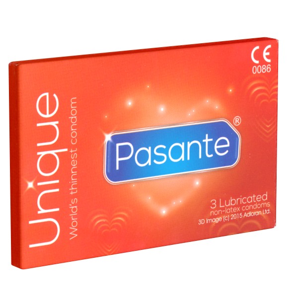 

Prezerwatywy Pasante Unique Nielateksowe 3 Szt.