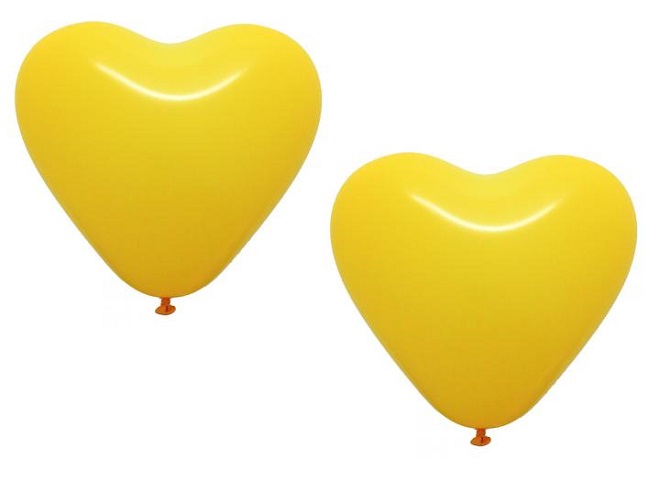 

Balon Serce Żółty Balony Żółte Serca Ślub 2 Szt