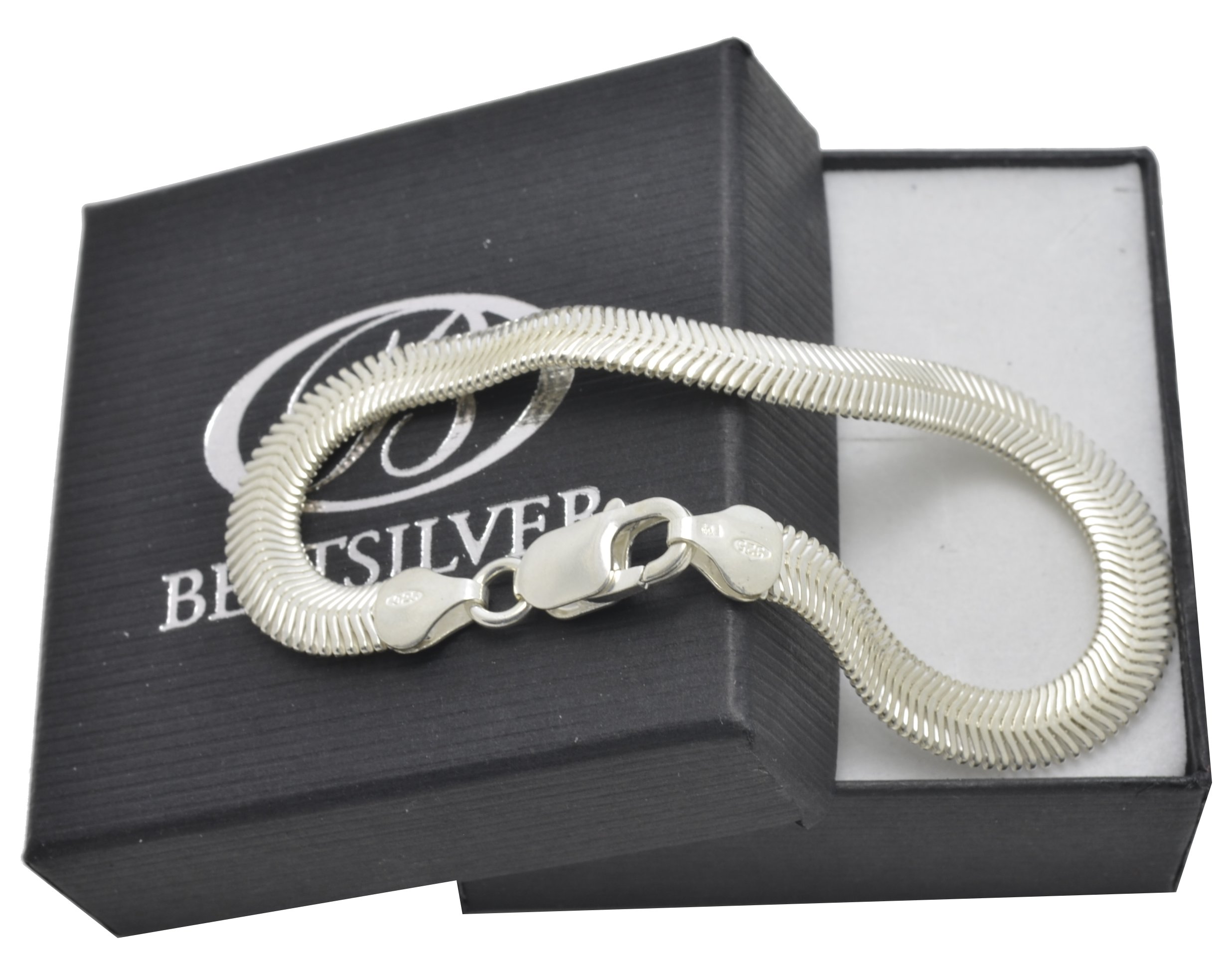 

Bransoletka Srebrna Wąż Płaski 19CM 6,2MM Srebro