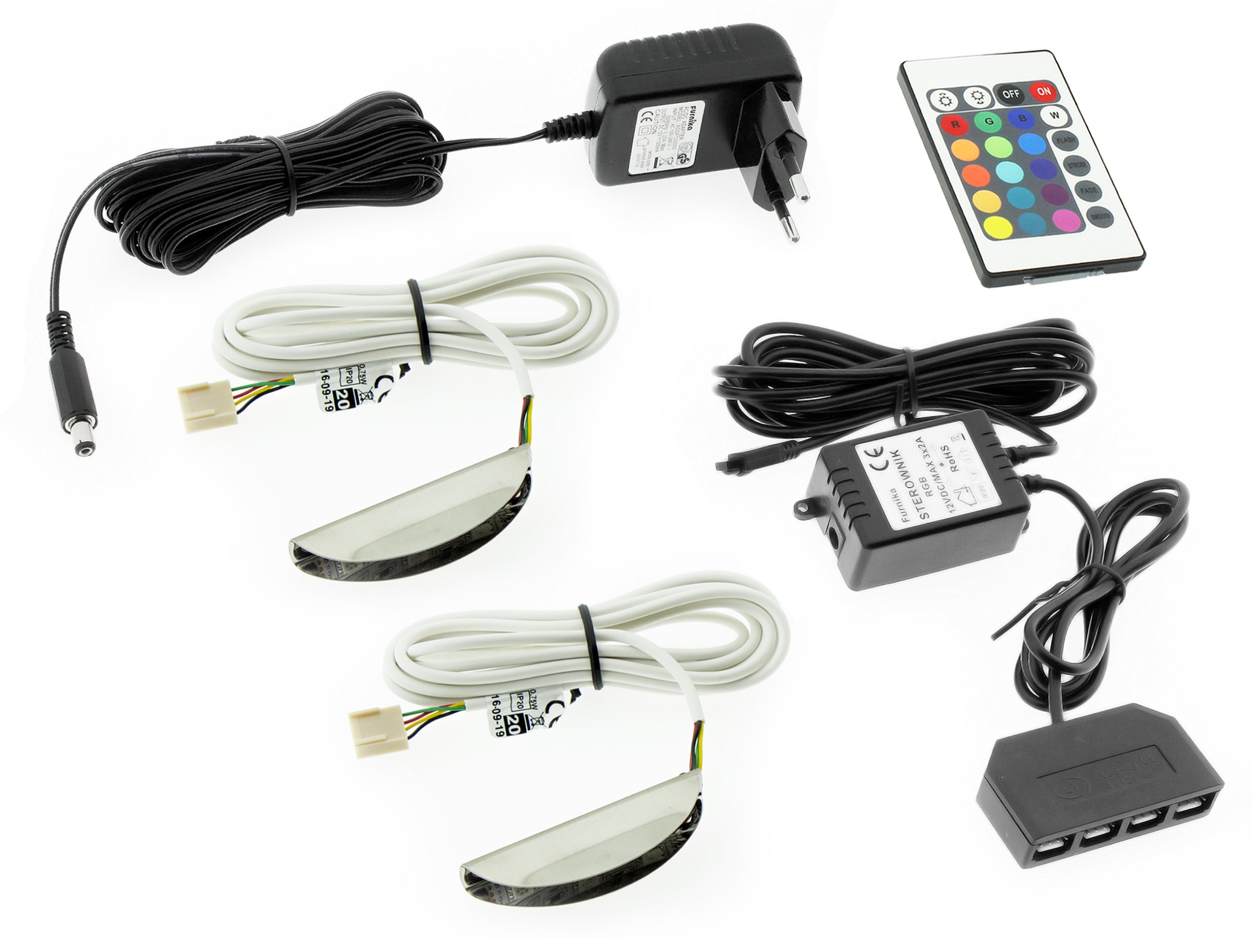 

2x Klips Led Rgb podświetlenie półek szyb