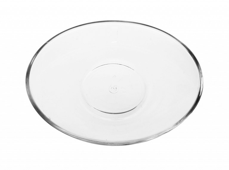 Блюдце подставка стеклянная,овальная на кружку чашку