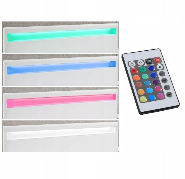 590 Łóżko tapicerowane stelaż LED 160x200 PARI RGB Rozmiar 160x200