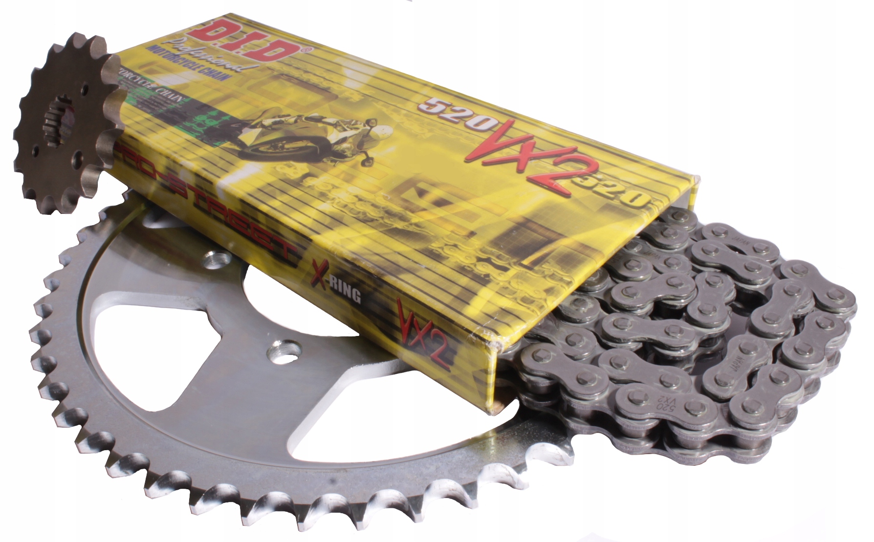 Sada pohonu Honda Clr 125 City-Fly Ozubení Řetěz X-Ring DiD