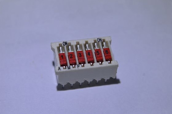 

Przełącznik DIP6 Dip SWITCH6 Pozycyjny 12 pin
