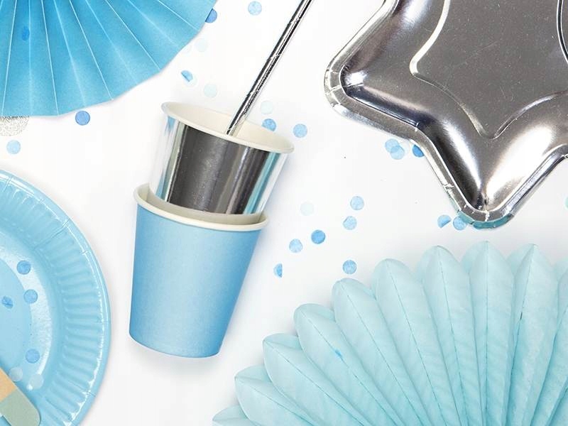 Kubeczki srebrne 180 ml, 6 szt Typ produktu jednorazowy