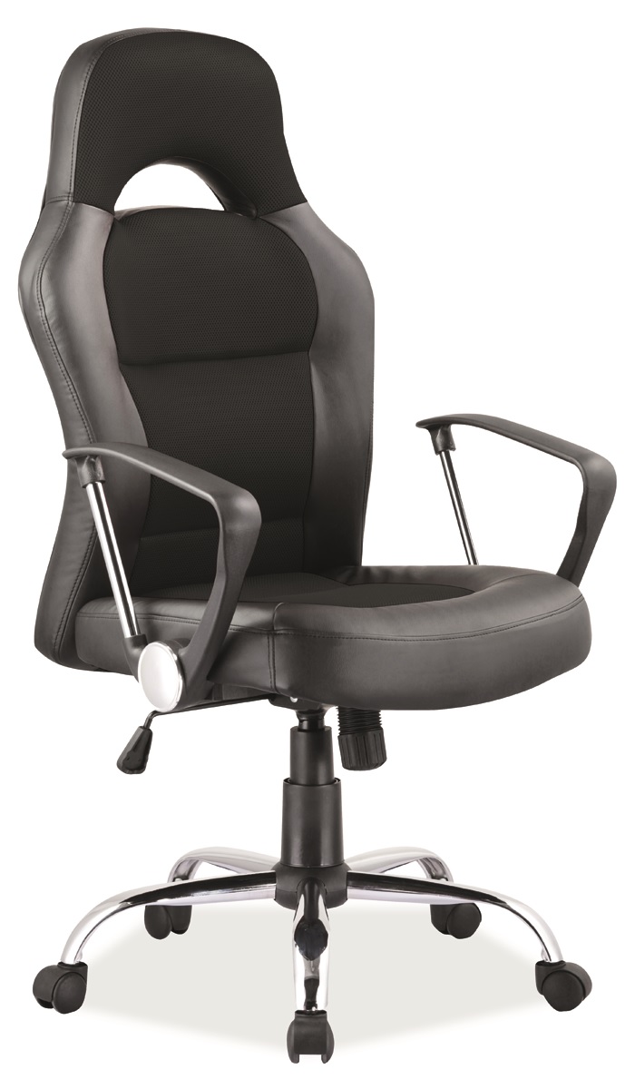 Čierna Q033 stoličky, kancelárske stoličky, kancelárske stoličky