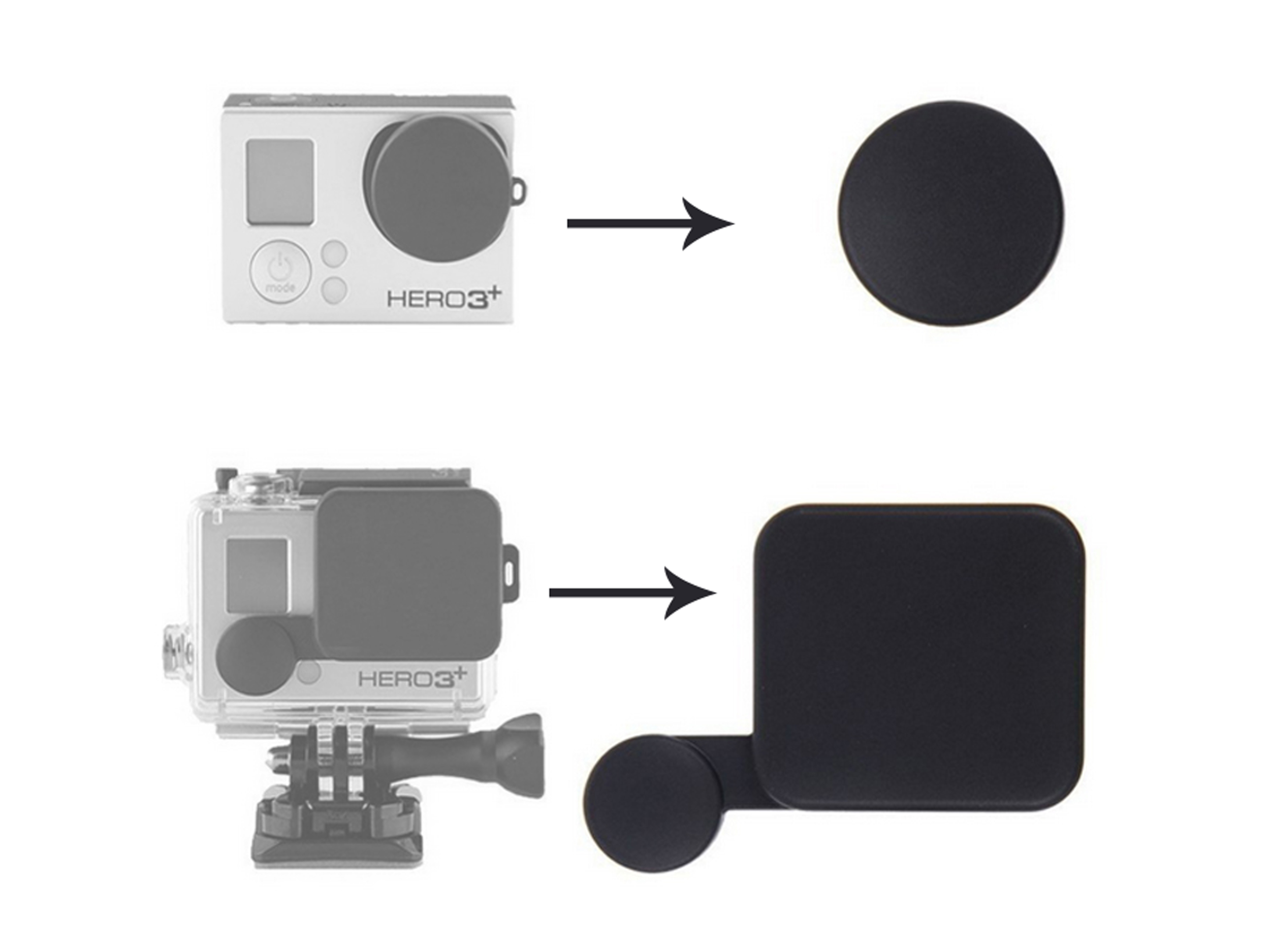 

Dekielek ochronny zaślepka osłona GoPro Hero 3 4