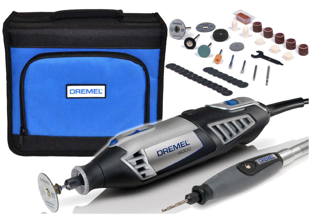 

Dremel 4000 + Wałek + 45 Akcesoriów + Torba