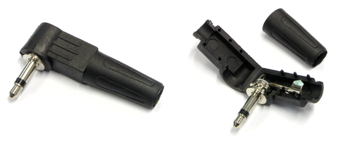 

Wtyk mały Jack 3,5mm Mono na kabel kątowy Fvat