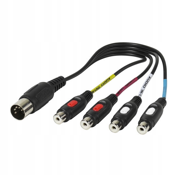 

Adapter Din - 4 x Rca 0,2m Ofc Jakość Vivanco W-wa