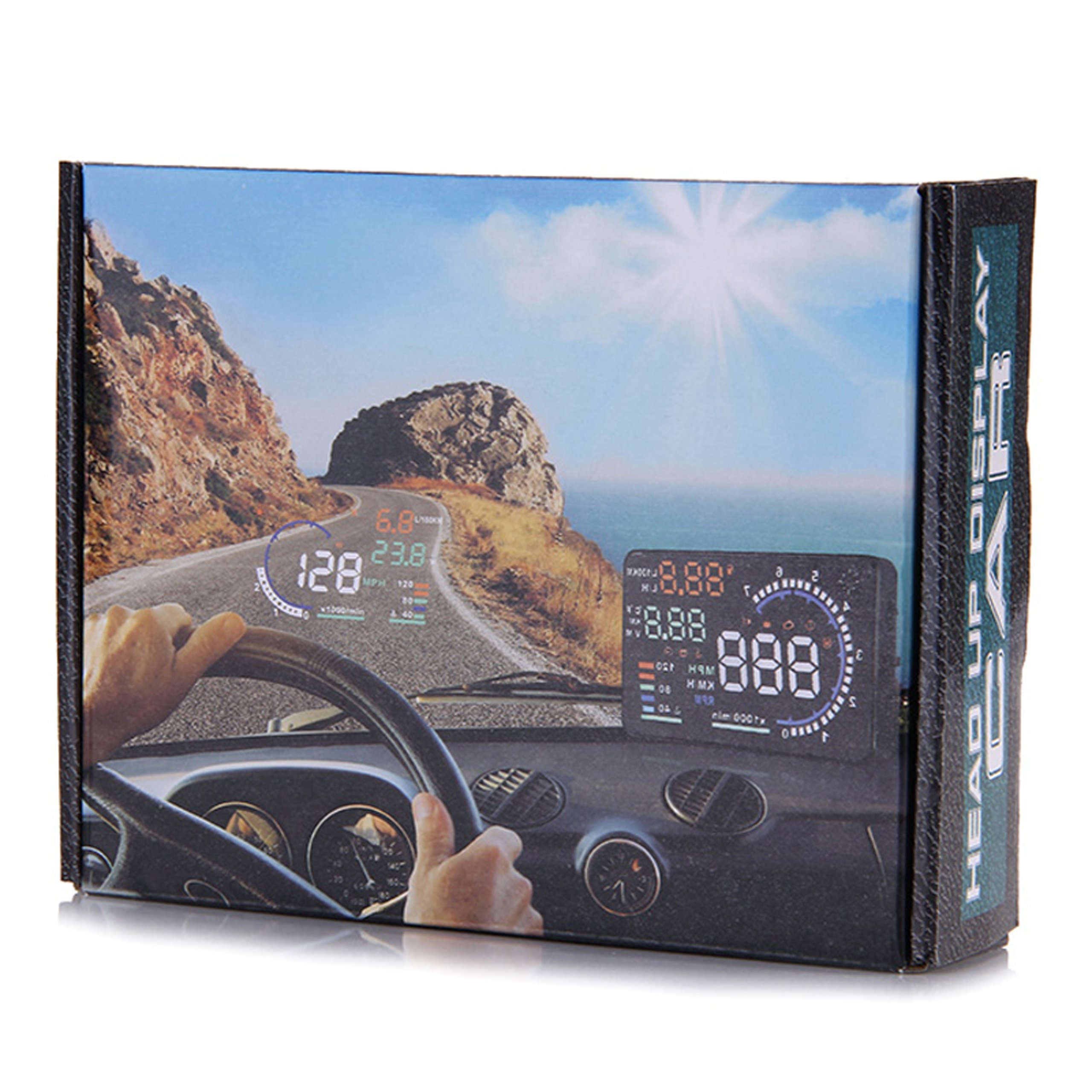 WYSWIETLACZ PROJEKTOR LED LCD HUD OBD2 5 5 ZEGARY Weight with packaging 0 3 kg