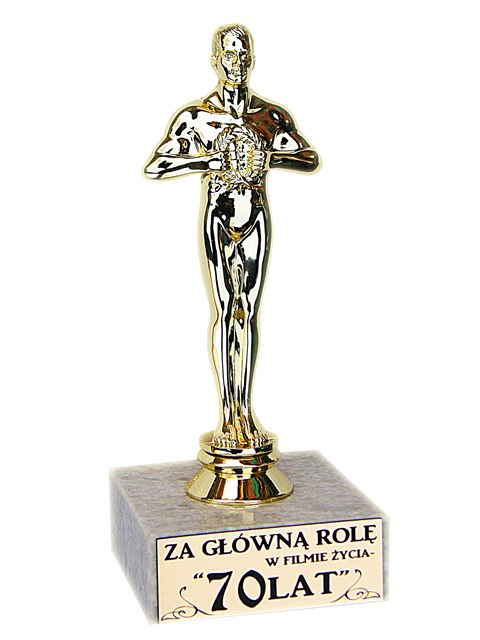 

Statuetka 70 -tka urodziny trwała 70