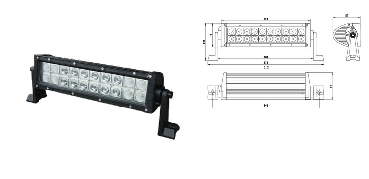 LED 20x3W Cree 4200Lm - 60W CREE 4200LM UNIMOT СВЕТОДИОДНАЯ РАБОЧАЯ ЛАМПА